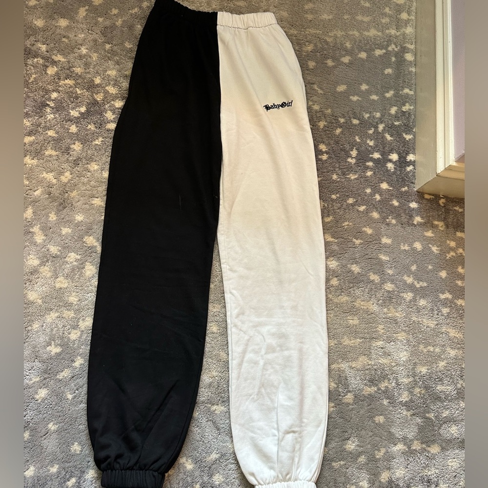 Adika Black and White Sweatpants